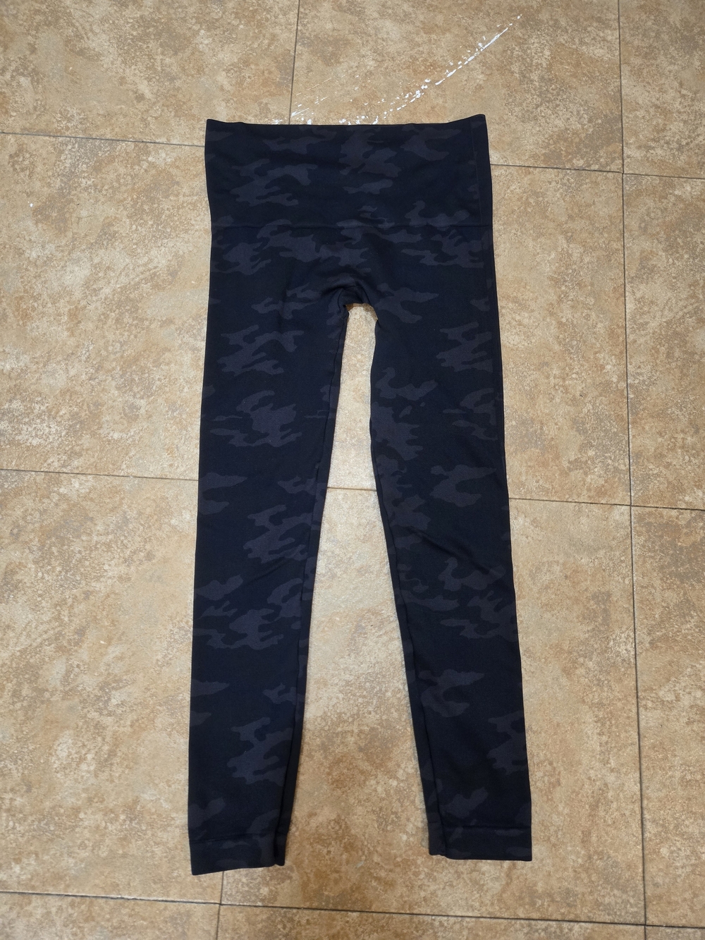 SPANX Dark Navy Camo High-Rise Leggings